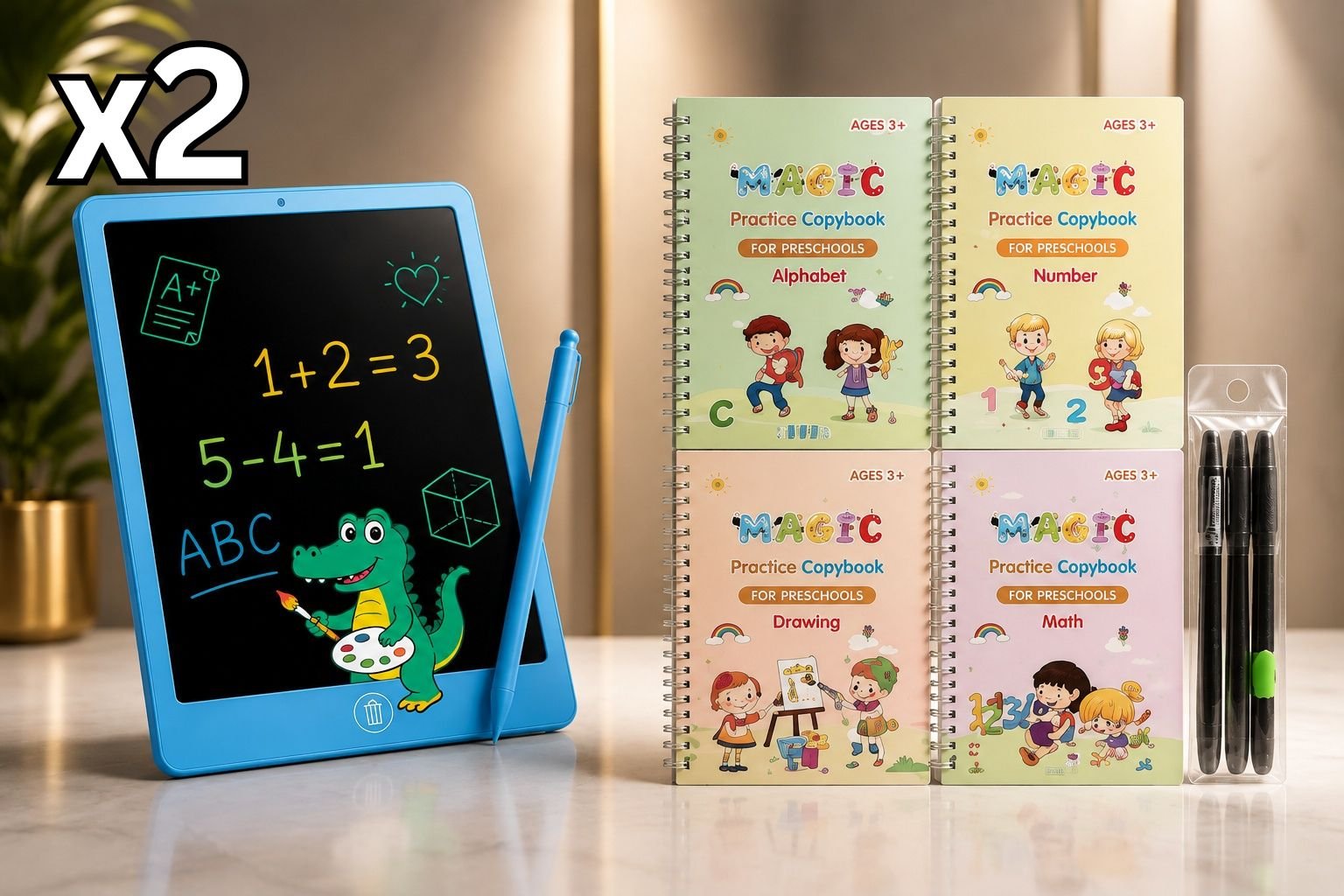 2 Pack Book Tablet